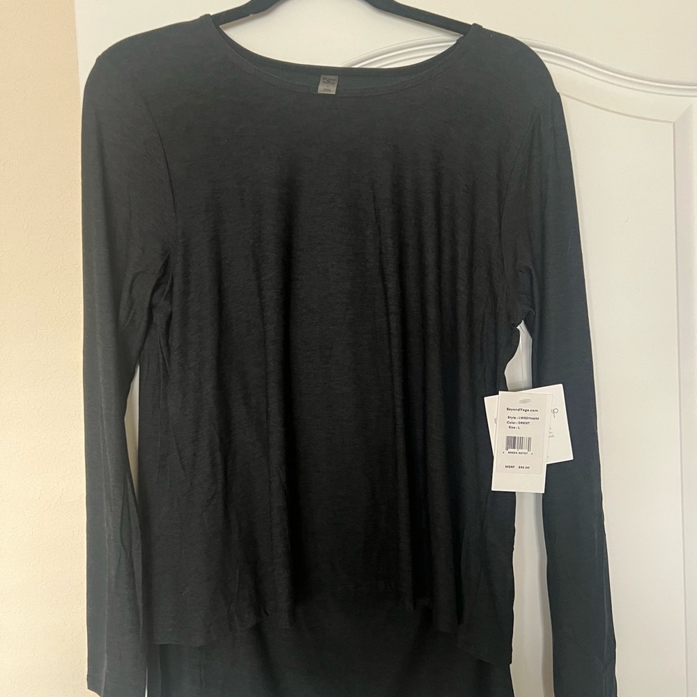 Beyond the Bump Featherweight Under Wraps Nursing Overlap Long Sleeve Tee